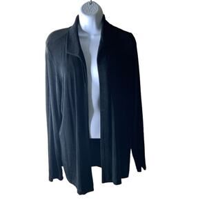 Vintage Draper's Damon's Open Front Cardigan Stretch Women Medium Long Sleeves